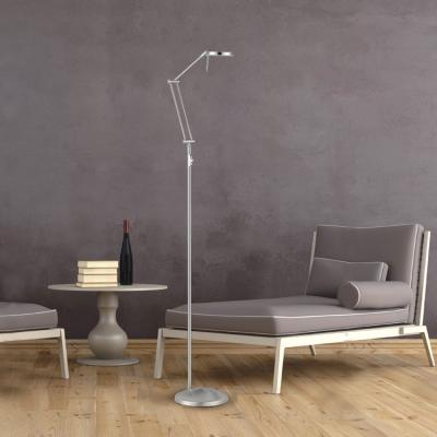 China With side arm lamp USA hotel floor lamp square seri floor light adjustable reading reading white floor lamp best in office for sale