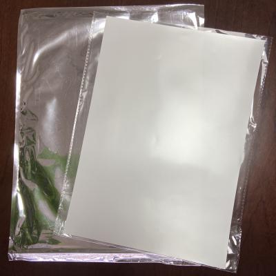 China restaurant menu inkjet film photo paper metallic white white opaque double PET film for photo printing for sale