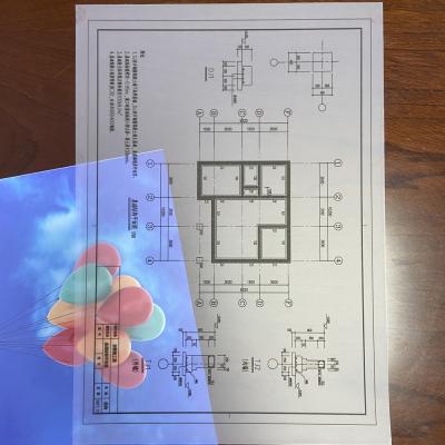 China Drafting Media for Drafting Double Matte Drafting Plotter CAD Film 75 Micron Inkjet Drawing Printing Plan CAD for sale