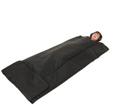 China Weight Loss Wholesale Manufacturer Customize Zero Emf Black Infrared Sauna Blanket Wrap for Personal Care for sale