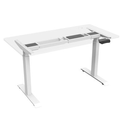 China Modern Double Motor Position Desk With Two Step Desk Frame for sale