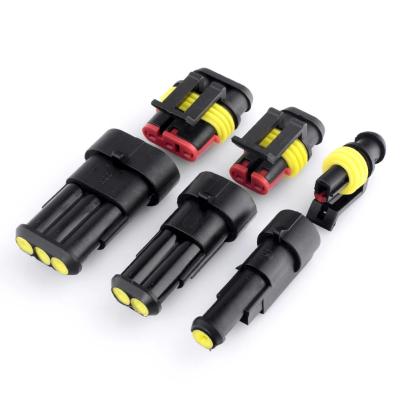 China Waterproof Truck 1/2/3/4/5/6 Pin Way Seal Quad Bike IP68 Socket Terminals Electric Car Automotive Connector for sale