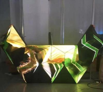 China Triangle Dj Club Diy Led Display 3d , Led Video Wall Panel For Stage / Concert / Tv Station for sale