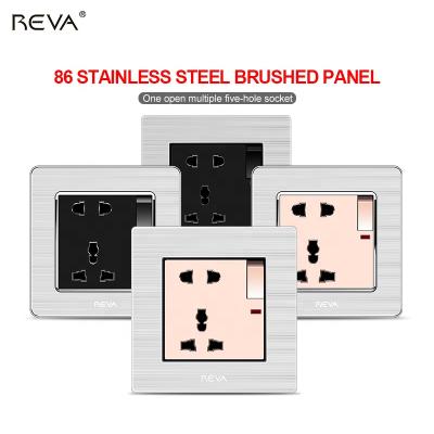 China International residential/general purpose with multifunctional electrical panel REVA British five-hole socket 13A Hong Kong standard plug, Macau and Taiwan for sale