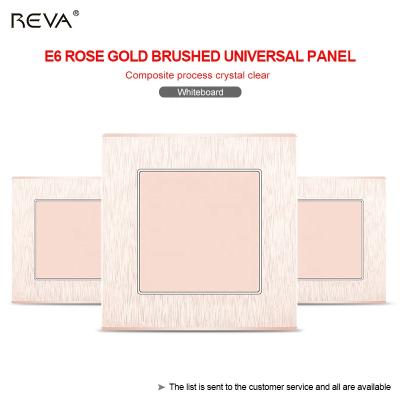 China Residential/Multi-Purpose Empty Panel 86 Cover Blank Panel Fireproof Blank Blank Blank Panel Black Gold Hidden Reserved Panel Blank Panel for sale