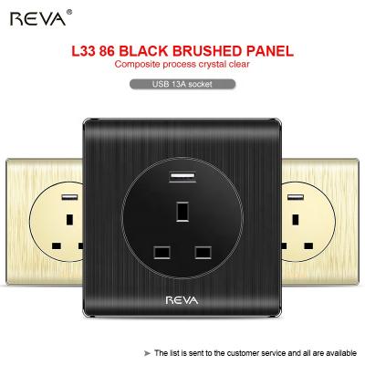 China L33 Gold BLACK USB13A Residential / General Purpose Socket for sale