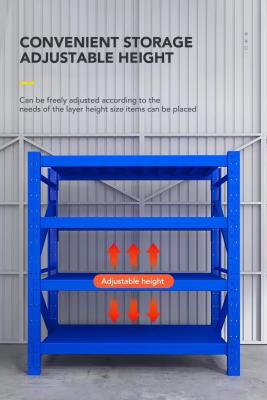 China 200KG Load Warehouse Medium Duty Racks Industrial Racking Systems Custom Color for sale