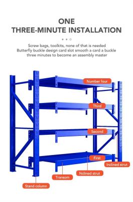 China Customizable 200KG Medium Duty Racking for Efficient Warehouse Organization for sale