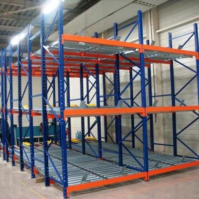 China OEM Steel Pallet Gravity Flow Racks Carton Case Racking For Streamlined Storage for sale