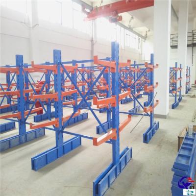 China Estantes de soporte industrial de voladizo de trabajo pesado, soportes de almacenamiento de tuberías de voladizo de doble cara en venta