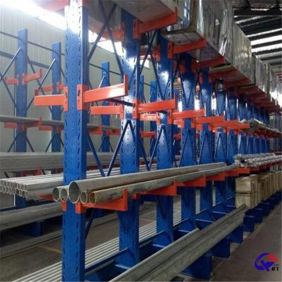 China Zware lading stalen opslagsystemen Cantilever Warehouse Racking met verstelbaar niveau Te koop