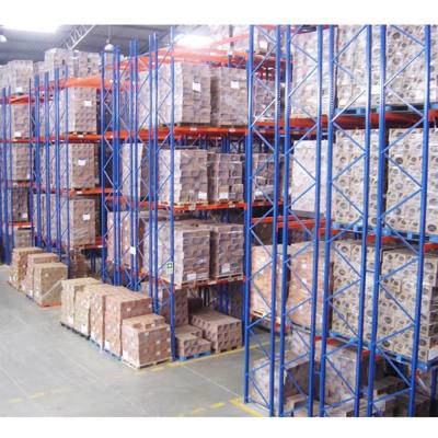 China Customized Powder Coated Double Deep Pallet Racking With Weight Capacity for sale