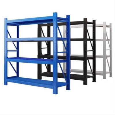 China Long Span Medium Duty Shelving Adjustable Metal Shelves of Q235 for Warehouse Storage for sale