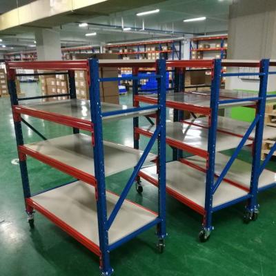 China 500kg Heavy Duty Industrial Warehouse Storage Rack Shelf Steel Racking System For Common for sale