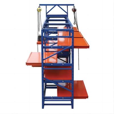 China Anti-Wear Heavy Duty Customized Mould Racks For Closed Open Serviceability Mould Te koop