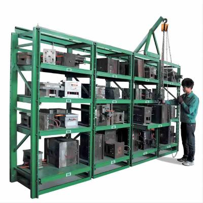 중국 Streamline Your Workspace 2t Industrial Pullout Drawer Mould Rack With Lifting Crane 판매용