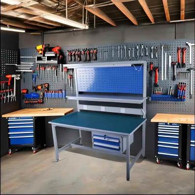 China Height 5-15m Raw Material Q235 Popular Multi Drawers Modular Garage Storage Workbench à venda