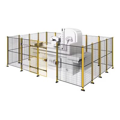 China Workshop Warehouse Robot Isolation Net Guardrail Within Rack Structure 2000*600*2000 à venda