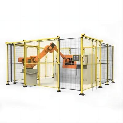 China Structure Rack Robot Guardrail Workshop Isolation Net Safety Protection Net Powder Coating Te koop