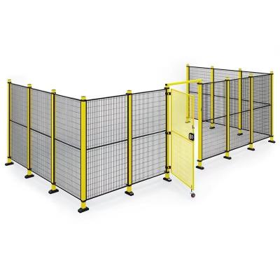 China Steel Safety Fence Machine Guard System For Closed Workshop Isolation 2000*600*2000 for sale