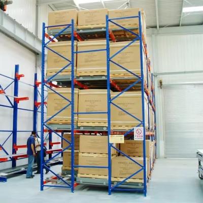 China Q235B Raw Material Heavy Duty Push Back Pallet Racking System For Warehouse Storage for sale