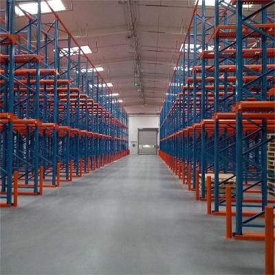 China 2000kg Capacity Drive In Push Back Pallet Racking For Versatile Warehouse Storage for sale