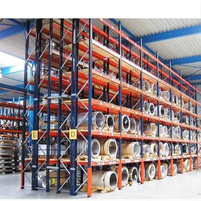 China 2000kg Load Capacity Steel Double Deep Pallet Racking System For Small Warehouse for sale