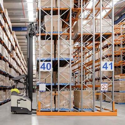 China 2000kg Deep Distance Lift Trucks Upgrade With Steel Double Deep Pallet Racking System for sale