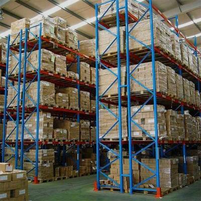 China Q235 Raw Material Warehouse Storage Selective Pallet Racking With Adjustable Mobility Te koop