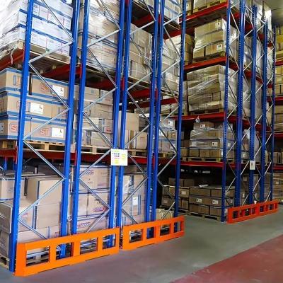 China Type Customized Color Blue And Orange Double Deep Pallet Racking for sale