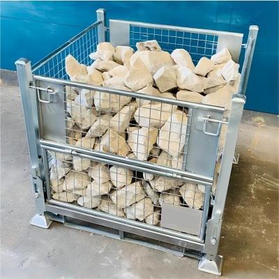 China Development Conventional Stackable Mesh Steel Stillage Wire Container Cage for Waste for sale