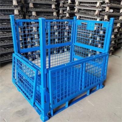 China 2000*600*2000 Closed Open Welded Wire Mesh Basket for Warehouse Transport à venda