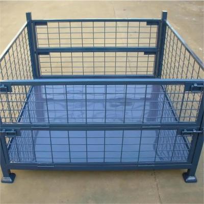 China Warehouse Transport Welded Wire Mesh Basket with Caster 1000*800*1000cm Package Size for sale