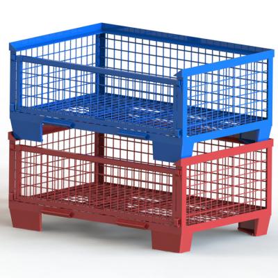 China Selective Pallet Racking Wire Mesh Storage Containers with Serviceability and Common Te koop