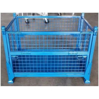 China Heavy Duty Mesh Stillage met 1000 kg laadvermogen en poedercoating Te koop