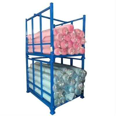 중국 Fabric Roll Industry Warehouse Storage Powder Coating Stack Racks With Adjustable Mobilit 판매용