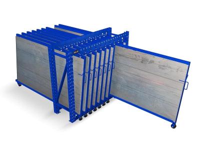 China Customized Heavy Duty Vertical Roll Out Sheets Rack For Sheet Storage à venda