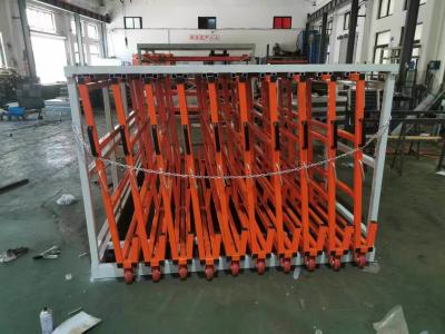 China Serviceability Customized Vertical Sheet Metal Storage Roll Out Rack For Sheet Profile for sale