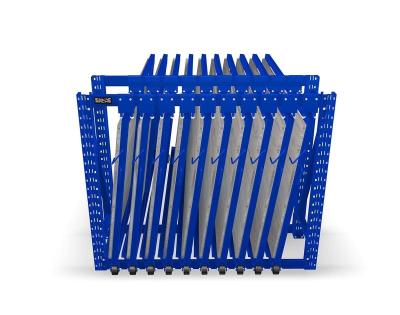 China Steel Drawer Structure Vertical Metal Sheet Rack For Space-Saving Metal Plate Storage for sale