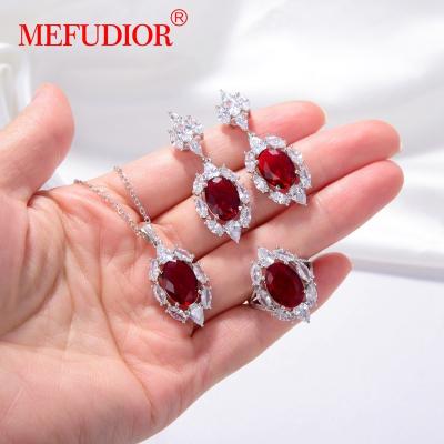 China CLASSIC Pendant Jewelry Set Silver Necklace 925 Ring And Earring Jewelry Set for sale