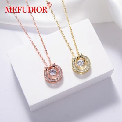 China Casual/Sporty Women Circle Necklace 925 Sterling Silver Jewelry Necklaces 2021 Custom Name Necklace for sale