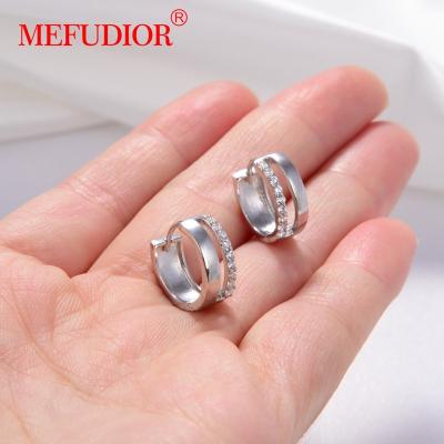 China 2021 Fashion Silver 925 Sterling Siver 925 Custom Jewelry Trendy Hoop Earrings for sale