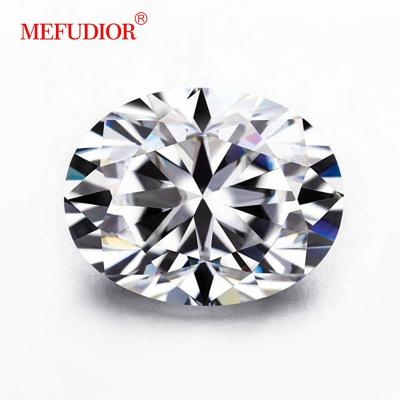 China Game or fire color factory wholesale beautiful D color VVS GRA certified oval shape brilliant cut moissanite diamond white loose stone jewelry for sale