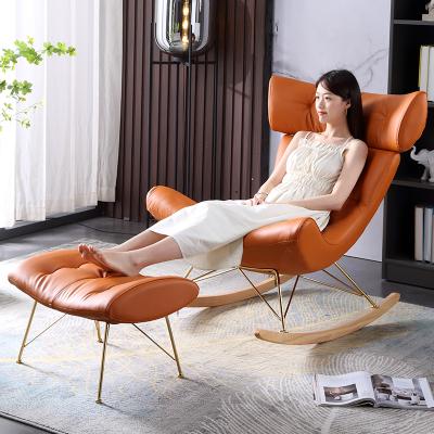 China Italian Sofa Bed Leisure Recliner Chair Rocking Chair Bedroom Furniture Relax Modern Lazy Chair for sale