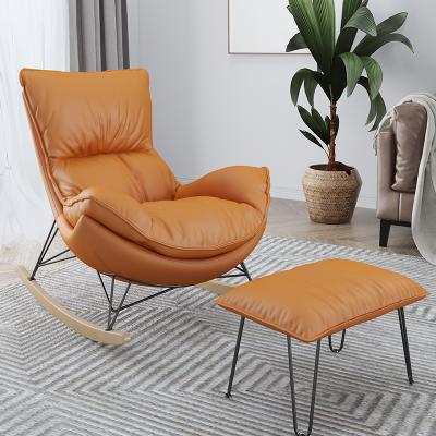 China Material Foot Fine Quality Product Popular Bedroom Furniture Relax Rocking Chair Modern Lazy Rocking Chair for sale