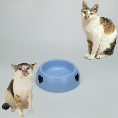 China Sustainable Bamboo Fiber Pet Bowls For Cats And Dogs Customize Colors Bowl For Food Feeder Elevated Dog Bowl for sale