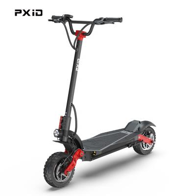 China PXID Double Drive Motor SQ1 2000W 70KM Unisex Foldable Long Range Electric Scooter With Double Suspension for sale