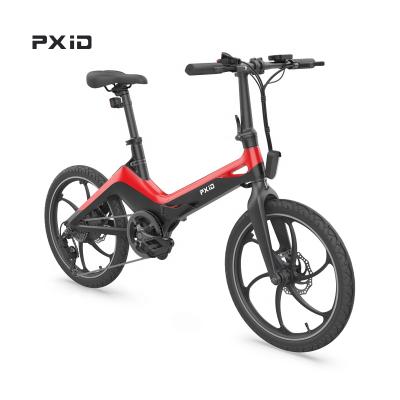 China PXID Magnesium Alloy S9 Ebike 20 Inch Fatigue Long Range Electric Bicycle With Front And Rear Disc Brakes for sale