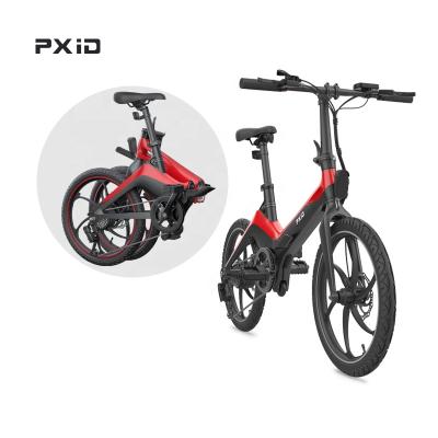 China Magnesium Alloy PXID Magnesium Alloy S9 Ebike 10.5AH 20 Inch Tire 250W Electric Bicycle for sale