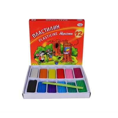 China Playdough 12 soft colorful colors plasticine clay for sale